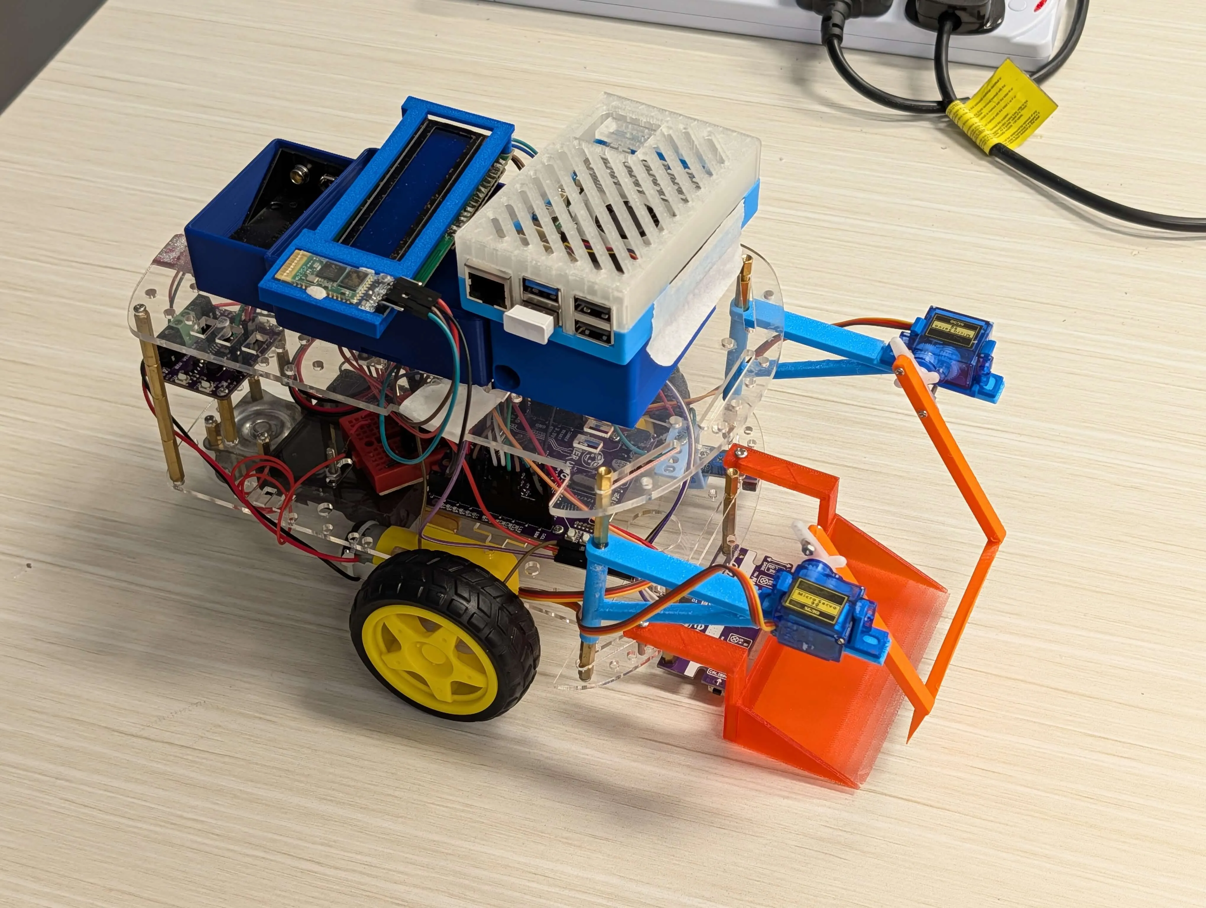 Autonomous disaster-response robot during the 2026 Integrated Design Challenge.